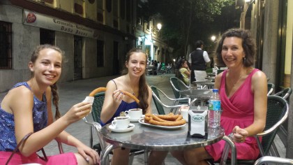 One more serving of churros con chocolate